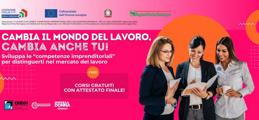 FORMAZIONE GRATUITA PER DONNE