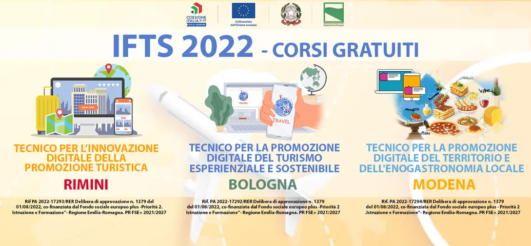 APERTURA DELLE ISCRIZIONI AI CORSI IFTS 2022 A BOLOGNA, RIMINI E MODENA APERTURA DELLE ISCRIZIONI AI CORSI IFTS 2022 A BOLOGNA, RIMINI E MODENA